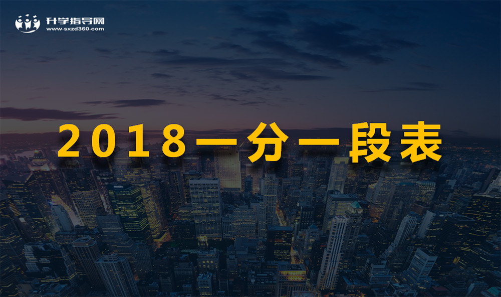 北京2018年高考總分一分一段表